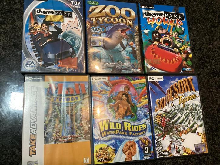 Klassieke PC Games - Tycoon Serie, Spelcomputers en Games, Games | Pc, Gebruikt, Simulatie, 1 speler, Vanaf 3 jaar, Ophalen of Verzenden