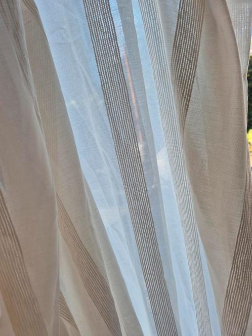 Vitrage stof creme-achtige kleur, Huis en Inrichting, Stoffering | Gordijnen en Lamellen, Gebruikt, 150 tot 200 cm, 200 cm of meer