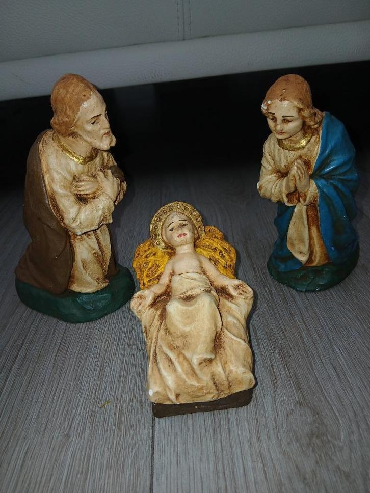 Kerstgroep 20 beelden - gips, Diversen, Kerst, Gebruikt, Ophalen of Verzenden