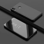 Clear View Cover + PET Screenprotector for Honor 8X _ Zwart, Verzenden, Nieuw, Hoesje of Tasje