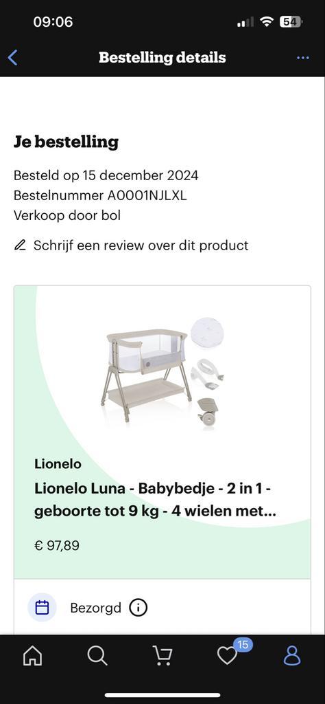 Lionelo Luna Cosleeper - Zo Goed Als Nieuw!, Kinderen en Baby's, Babywiegjes en Ledikanten, Zo goed als nieuw, Wieg, Ophalen of Verzenden
