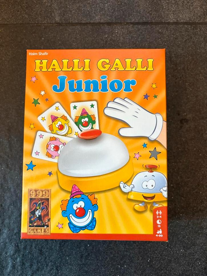 Halli Galli Junior - Leuk reactiespel!, Hobby en Vrije tijd, Gezelschapsspellen | Overige, Zo goed als nieuw, Een of twee spelers