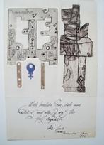 Vincas Kisarauskas (1934-1988) - Ex Libris - ets - 1970 -, Ophalen of Verzenden