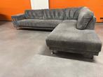 🚚GRATIS LEVERING ✅Mooie grijze ribstof hoekbank zeer netjes, Huis en Inrichting, Banken | Bankstellen, Ophalen, The best sofa
