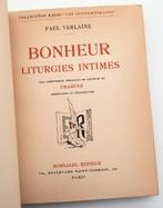 [Reliure] Verlaine 1936 Bonheur Liturgies Intimes - Chahine, Ophalen of Verzenden