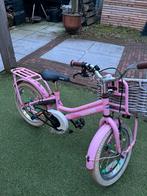 Roze meisjes fiets 16 inch, goed gebruikt, Ophalen, Zo goed als nieuw, 16 tot 20 inch, Zijwieltjes
