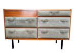Franse vintage commode, Ophalen, 100 tot 150 cm, Vintage, Gijpsvintage