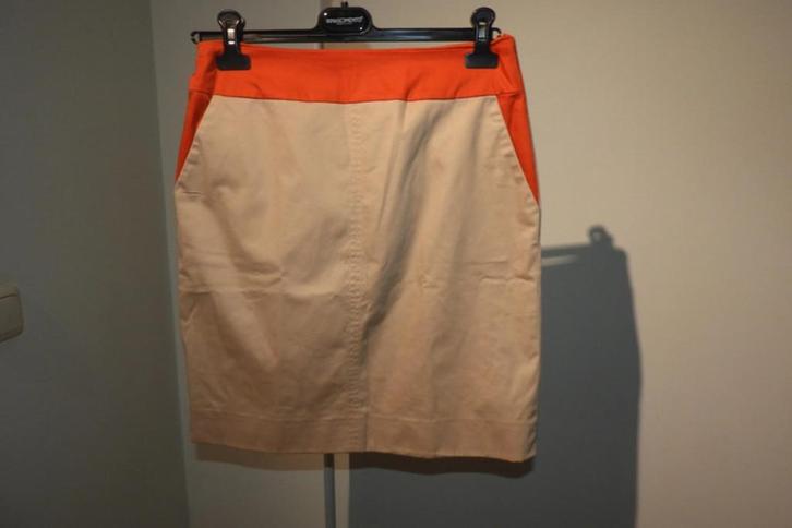 Natan edition 5 mooie voorjaars rok 2 tinten BE 38, Kleding | Dames, Rokken, Zo goed als nieuw, Maat 38/40 (M), Beige, Boven de knie