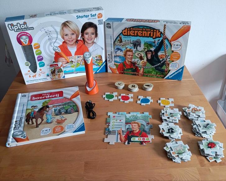 Tiptoi starterset boerderij boek + pen en spel dierenrijk, Kinderen en Baby's, Speelgoed | Educatief en Creatief, Zo goed als nieuw