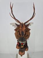 Vintage hertenhoofd wanddecoratie | West-Duitsland | 60 - 70, Ophalen of Verzenden, Gebruikt, Hert, Gewei of Kop