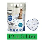 Silica Kattenbakvulling – Voordeelverpakking – 12x 5L, Verzenden, Nieuw, Open