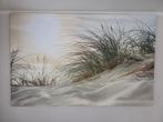 Canvas Schilderij - Duinen met Helmgras, Ophalen, 125 cm of meer, Zo goed als nieuw, Schilderij