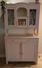Brocante Buffetkast, Huis en Inrichting, Kasten | Buffetkasten, Ophalen, Met deur(en), 100 tot 150 cm, Glas