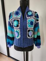 Dames granny vest, Kleding | Dames, Truien en Vesten, Blauw, Maat 42/44 (L), Nieuw, Ophalen of Verzenden
