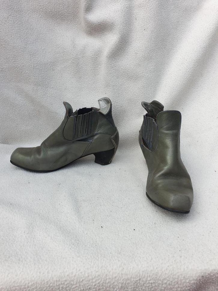 Gave grijze leren enkellaarzen. Mt 37,5 Merk Dutch Charme, Kleding | Dames, Schoenen, Zo goed als nieuw, Lage of Enkellaarzen