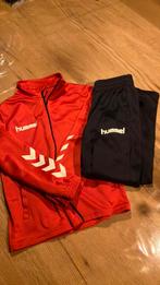 Hummel trainingspak 128 blauw rood, Ophalen, Zo goed als nieuw, Jongen of Meisje, Sport- of Zwemkleding