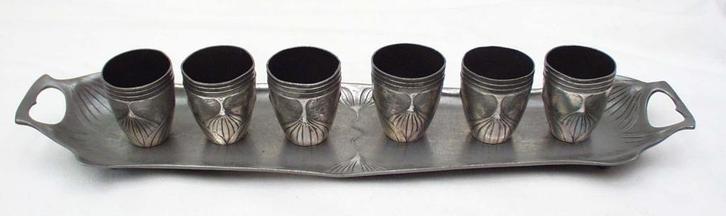 Art Nouveau Borrelset - Orivit., Antiek en Kunst, Antiek | Servies compleet, Ophalen of Verzenden