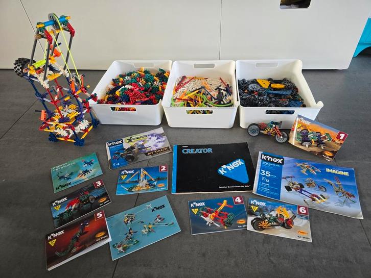 Grote K'nex verzameling - 6 kilo + boekjes!, Kinderen en Baby's, Speelgoed | Bouwstenen, Zo goed als nieuw, K'nex, Ophalen