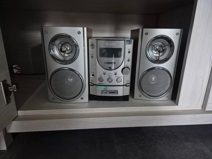 Sharp Radio Setje met CD Speler, Audio, Tv en Foto, Stereo-sets, Gebruikt, Cd-speler, Tuner of Radio, Speakers, Sharp, Microset