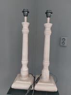 2 houten lampenvoeten, Zo goed als nieuw, 50 tot 75 cm, Ophalen