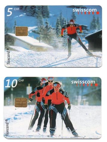 Zwitserland, 2 telefoonkaarten, Nordic Experience beschikbaar voor biedingen