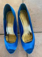 Dames schoenen, Blauw, Instappers, Ophalen of Verzenden, Zo goed als nieuw