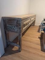 Houten Dressoir/Sidetable met Lades, Ophalen, Gebruikt, 150 tot 200 cm, Met lade(s)