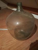 Grote glazen fles / mandfles, Ophalen of Verzenden