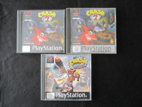 Crash Bandicoot 2 of 3 PS1 Playstation 1, Spelcomputers en Games, Games | Sony PlayStation 1, Gebruikt, Platform, 1 speler, Vanaf 3 jaar