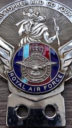 Om 1950 - 1970 Auto Mascotte Schild Embleem ROYAL AIR FORCE, Verzamelen, Nvt., Ophalen of Verzenden, Engeland, Embleem of Badge