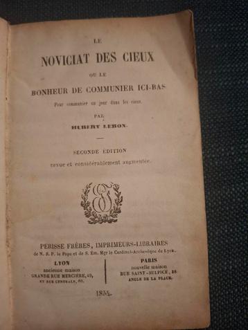 Le Noviciat des deux, 1854, 2e editie beschikbaar voor biedingen