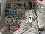 Complete Wii set met spellen en toebehoren., Gebruikt, Ophalen of Verzenden, Met 3 controllers of meer, Met games