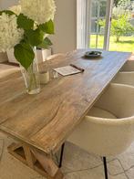 Massief houten kloostertafel, Ophalen, 200 cm of meer, 50 tot 100 cm, Zo goed als nieuw