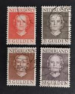nvph 534 - 537 gestempeld Kon. Juliana 'en face' 1949, Postzegels en Munten, Postzegels | Nederland, Verzenden, Na 1940, Gestempeld