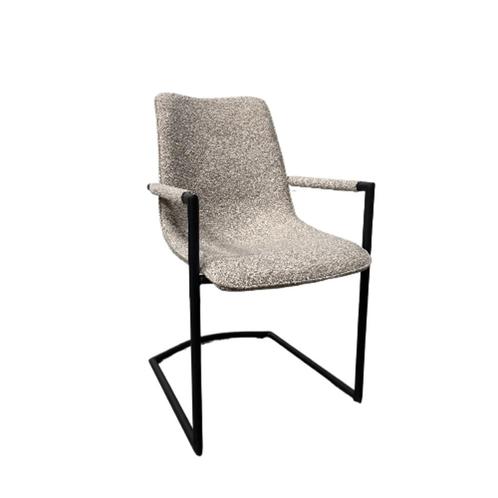 Eetkamerstoel | Boucle | naturel | Grijs | Op Voorraad, Huis en Inrichting, Stoelen, Nieuw, Vijf, Zes of meer stoelen, Metaal