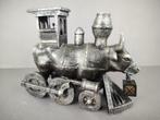 CowParade / Cow Parade Koe “Moo Choo-All Aboard!” MEDIUM, Antiek en Kunst, Ophalen of Verzenden