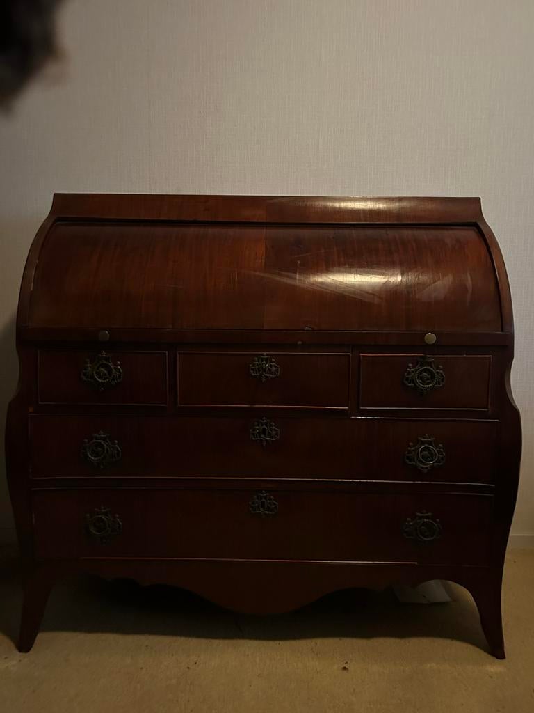 Antieke klepsecretaire (periode 1880-1920) veel opbergruimte, Antiek en Kunst, Antiek | Meubels | Kasten, Ophalen