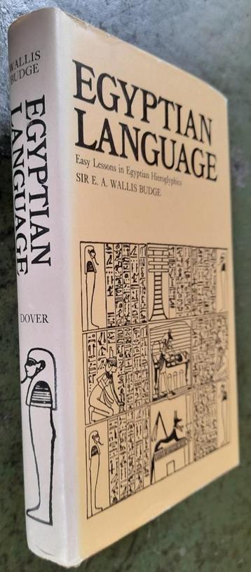 Egyptian language. Lessons in Egyptian Hieroglyphics beschikbaar voor biedingen