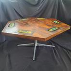 Mid-Century salontafel met keramische inleg (Belarti), Huis en Inrichting, Ophalen, Gebruikt, 100 tot 150 cm, 50 tot 100 cm