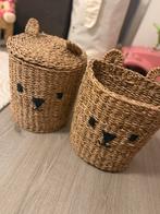 Rieten Manden Set - Berengezicht, Mand, Rond, Ophalen of Verzenden, Zo goed als nieuw