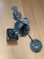 Verbronsd Danseres met waaiers Van Corry Ammerlaan, Sieraden, Tassen en Uiterlijk, Broches, 10 cm of meer, Brons, Gebruikt, Overige kleuren