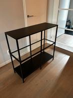 Ikea zwart open kastje 100x36x94 cm, Huis en Inrichting, Tafels | Sidetables, Ophalen, Gebruikt, 50 tot 100 cm, Glas