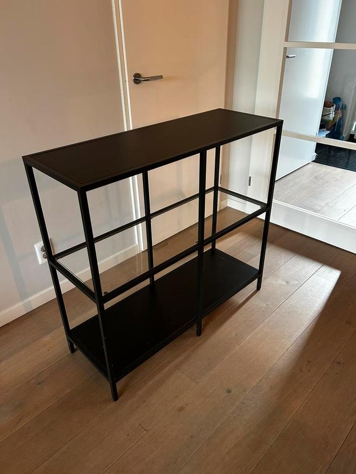 Ikea zwart open kastje 100x36x94 cm, Huis en Inrichting, Tafels | Sidetables, Gebruikt, 25 tot 50 cm, 50 tot 100 cm, Rechthoekig
