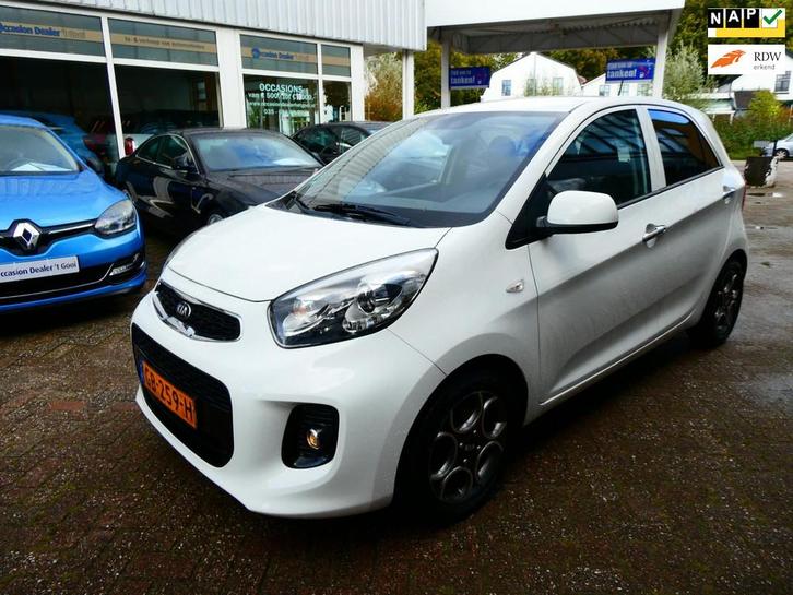Kia Picanto 1.0 CVVT 5-deurs Clima Cruise Zuinig A-Label LED, Auto's, Kia, Bedrijf, Te koop, Picanto, ABS, Airbags, Airconditioning