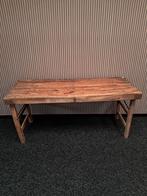Oud houten markttafel, Huis en Inrichting, Tafels | Sidetables, Ophalen, 100 tot 150 cm, Zo goed als nieuw, Rechthoekig
