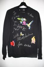 Love moschino trui - geborduurd / print zwart M/38, Maat 38/40 (M), Zwart, Zo goed als nieuw, Moschino
