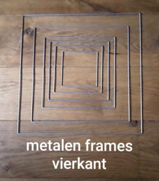 Metalen frames - vierkant - diverse maten - vanaf 1,50 euro, Hobby en Vrije tijd, Knutselen, Nieuw, Materiaal, Ophalen of Verzenden
