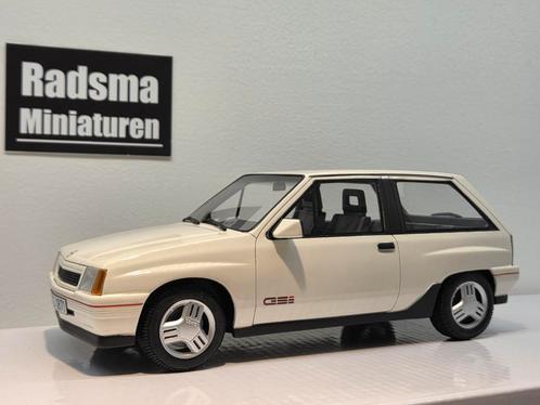Opel Corsa A Gsi - Wit - 1:18 Bos Models ( best of show ), Hobby en Vrije tijd, Modelauto's | 1:18, Zo goed als nieuw, Auto, Ophalen of Verzenden