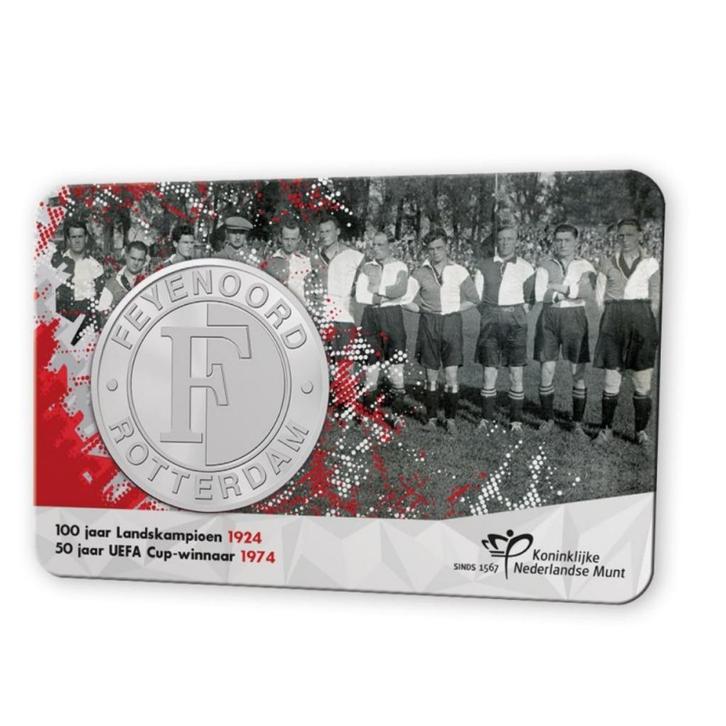 Nederland Feyenoord penning 2024 in coincard, Postzegels en Munten, Penningen en Medailles, Overige materialen, Nederland, Ophalen of Verzenden