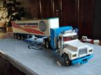 ZIKU MACK TRUCK MET OPLEGGER, Hobby en Vrije tijd, Modelauto's | 1:50, Ophalen of Verzenden, Bus of Vrachtwagen, Lion Toys